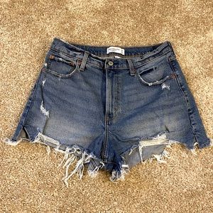 Abercrombie & Fitch Curve Love High Rise “The Cutoff” Shorts